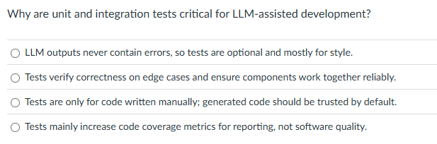 Why are unit and integration tests critical