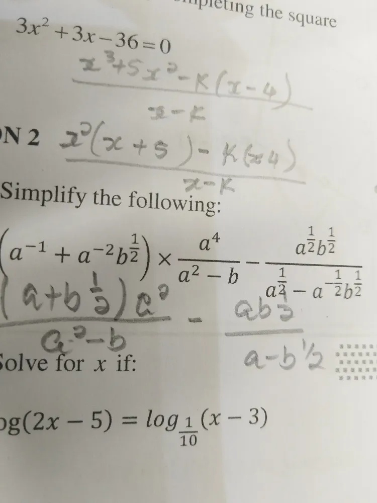Simplify the following: $ (a^{-1}