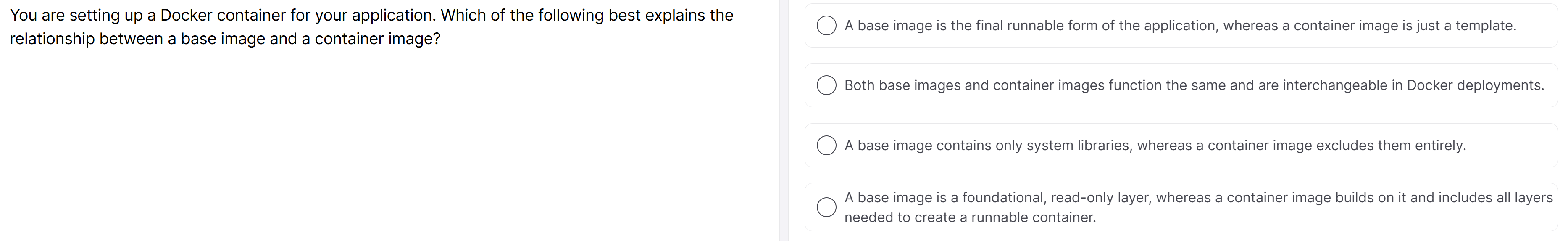 You are setting up a Docker container for