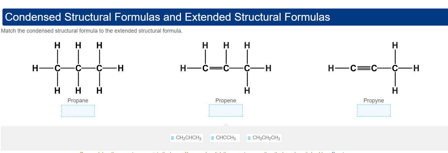 Match the condensed structural formula to | StudyX