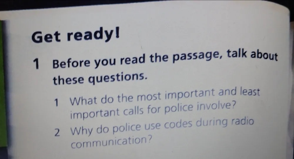 Get ready! 1 Before you read the passage, | StudyX