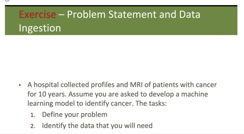 Exercise – Problem Statement and Data | StudyX