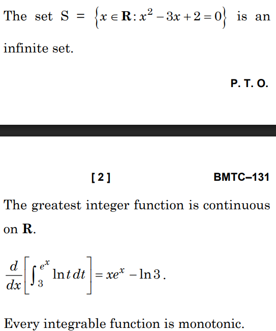 S In Mathbb The set $S = \{x {R}: x^2 - 3x + 2 = 0\}$ | StudyX