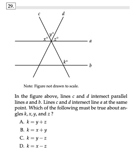 In the figure above, lines $c$ and $d$ | StudyX