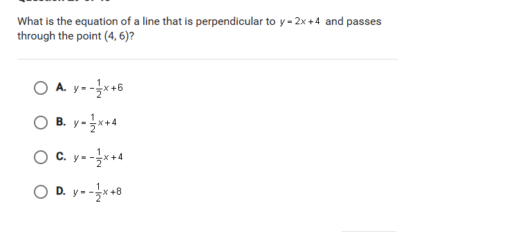 What is the equation of a line that is | StudyX