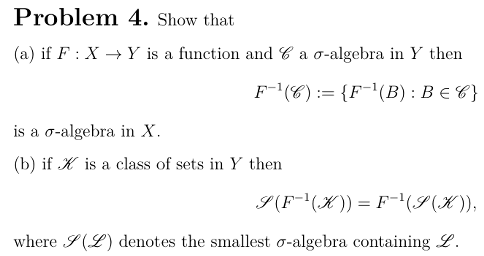 Problem 4. Show that (a) if $F: X Y$ is a | StudyX