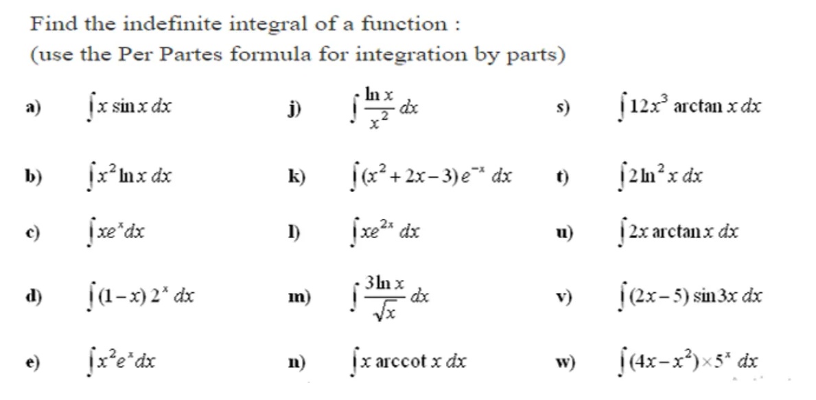 Find the indefinite integral of a function | StudyX
