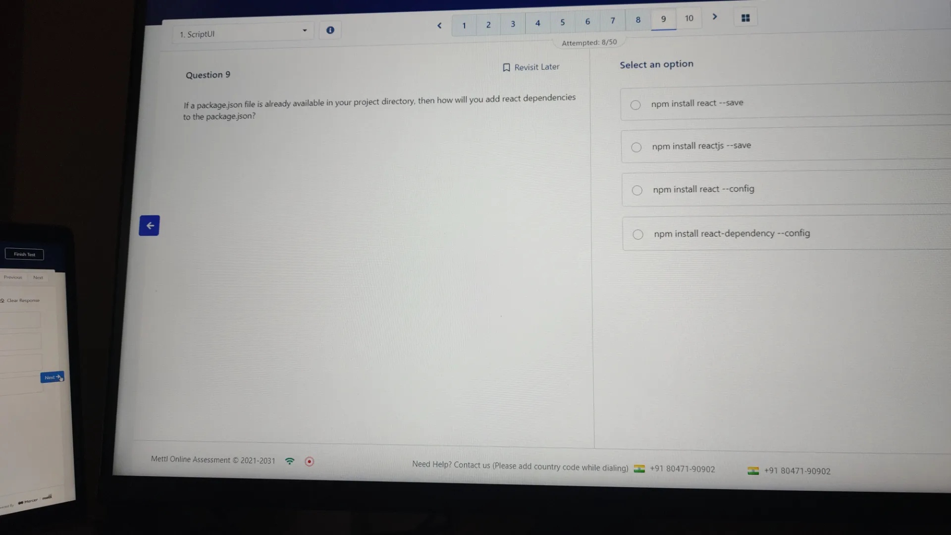 Question 9 If a packagejson file is already | StudyX