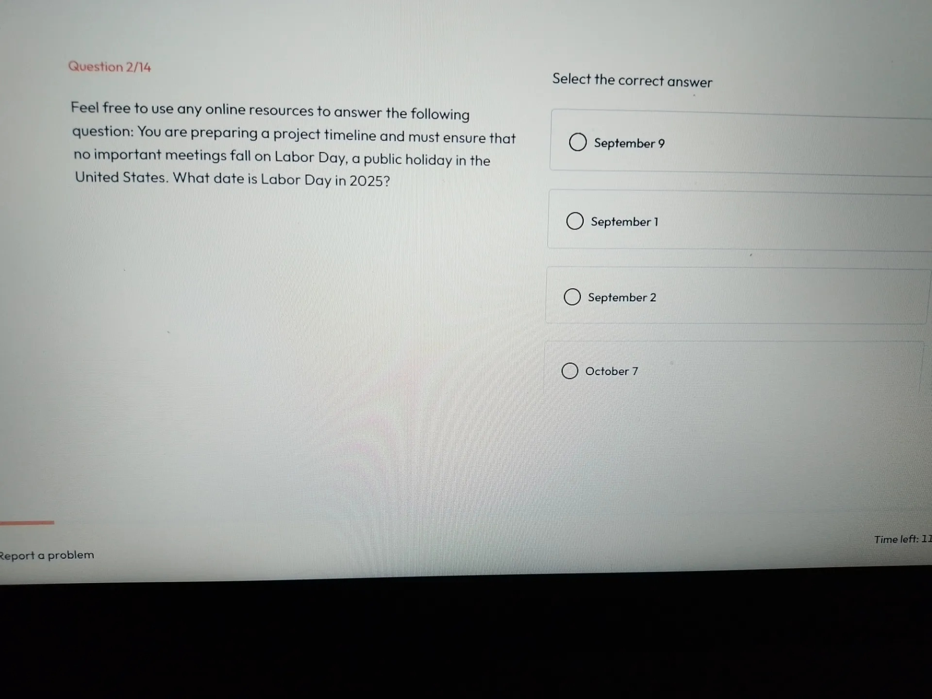 Question 2/14 Select the correct answer Feel | StudyX