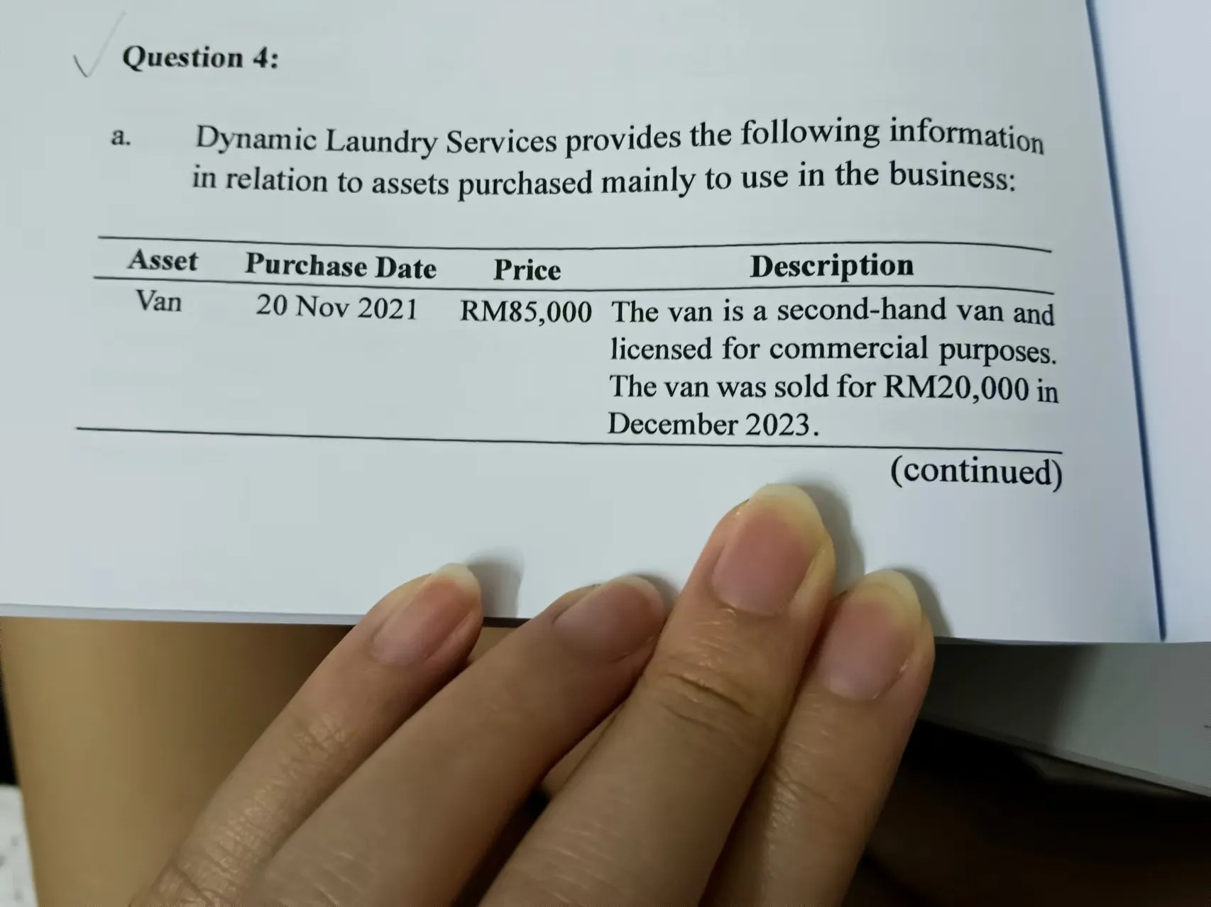Question 4 Dynamic Laundry Services provides | StudyX