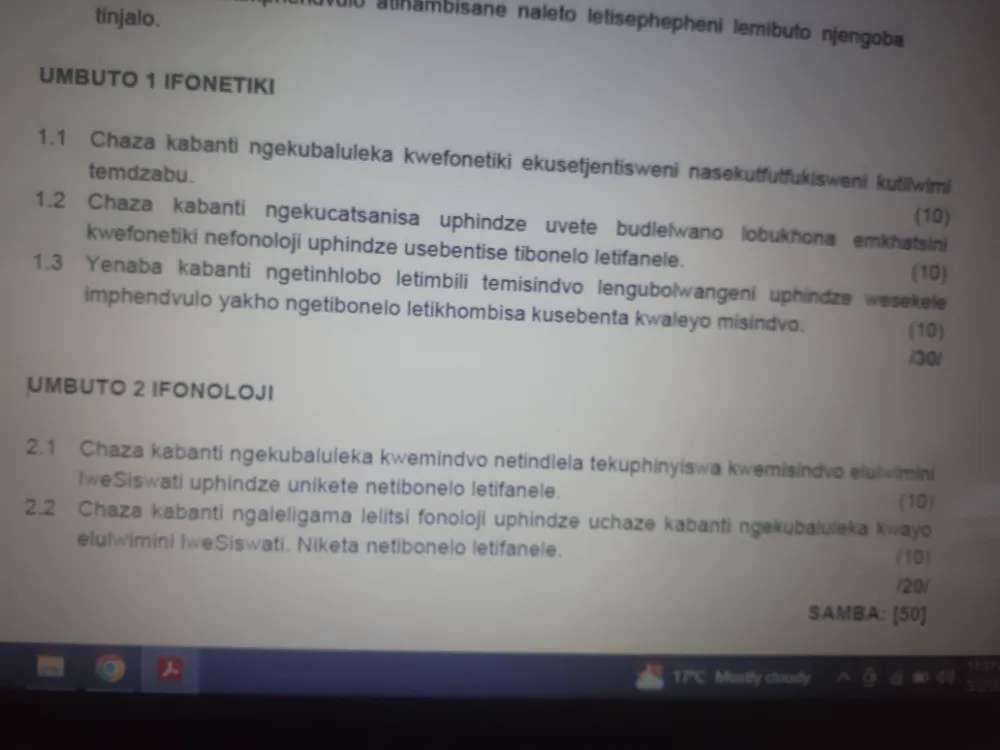 UMBUTO 1 IFONETIKI 1.1 Chaza kabanti