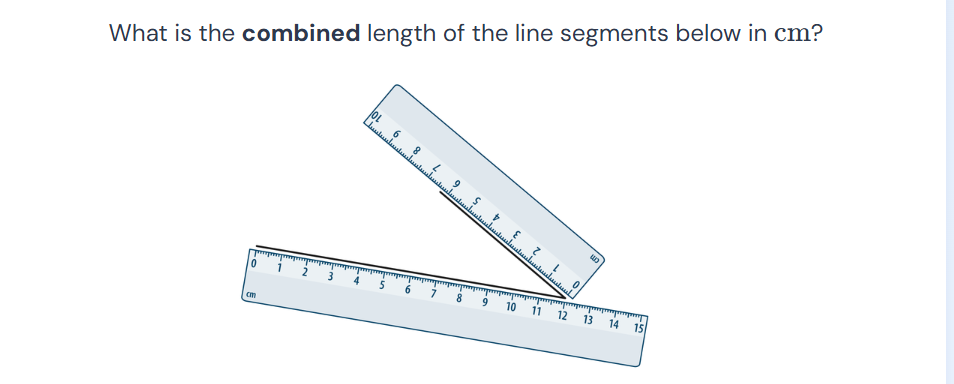 Math Homework Line Length What is the combined length of the line
