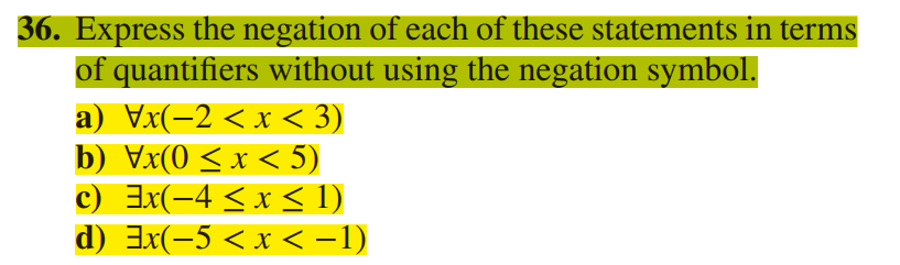 Express the negation of each of these | StudyX