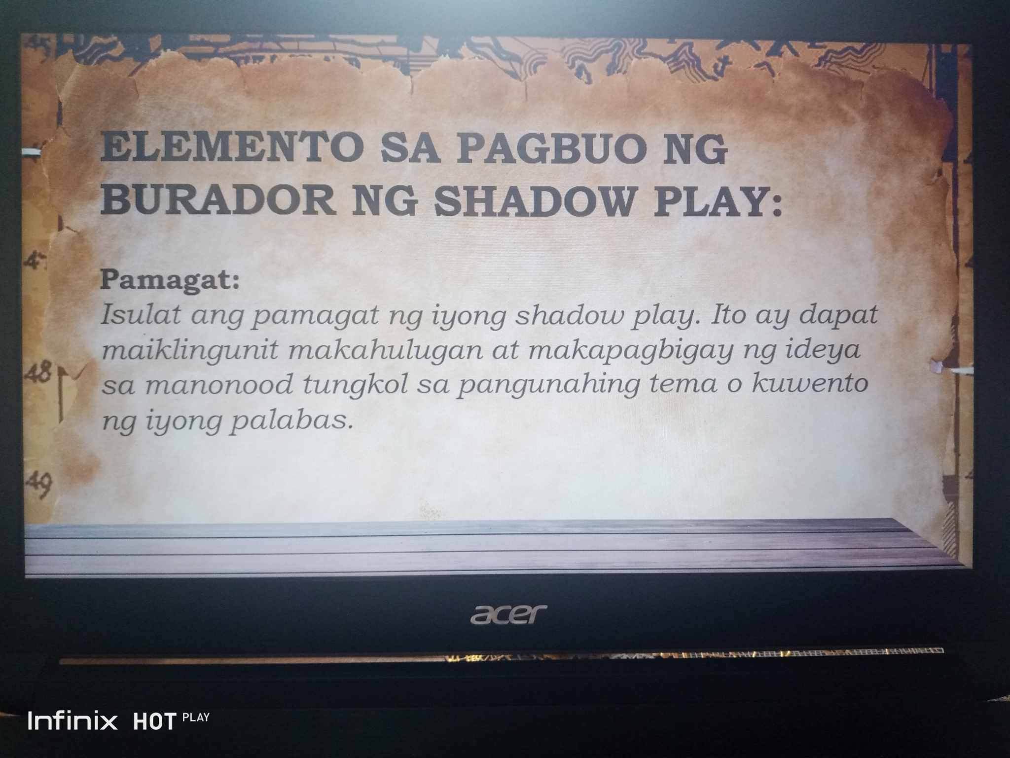 Burador Example ELEMENTO SA PAGBUO NG BURADOR NG SHADOW
