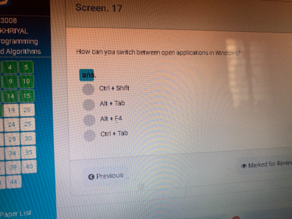 How can you switch between open applications | StudyX