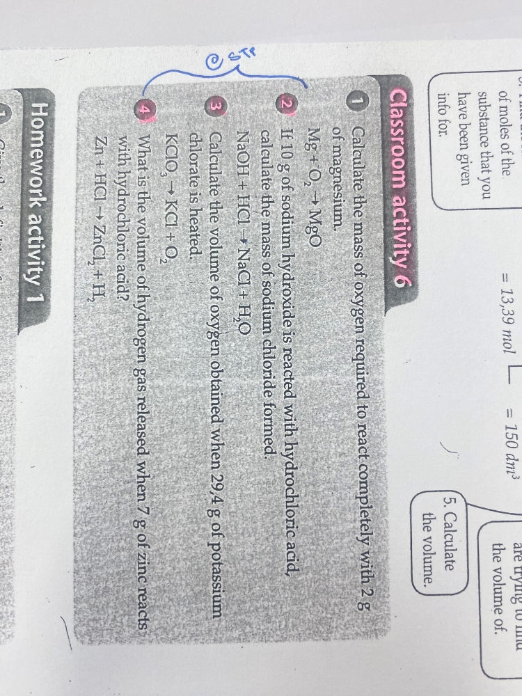 1. Calculate the mass of oxygen required to | StudyX