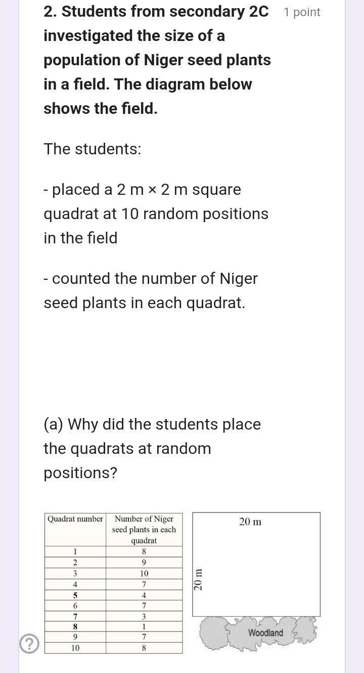 2. Students from secondary 2C investigated | StudyX