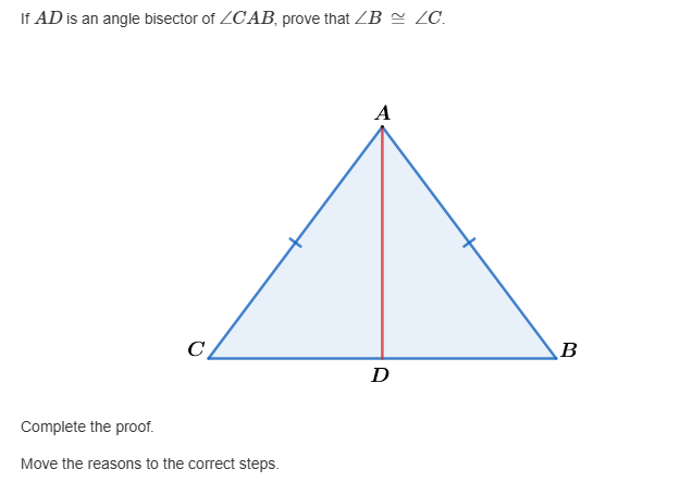 If $AD$ is an angle bisector of $ CAB$, | StudyX