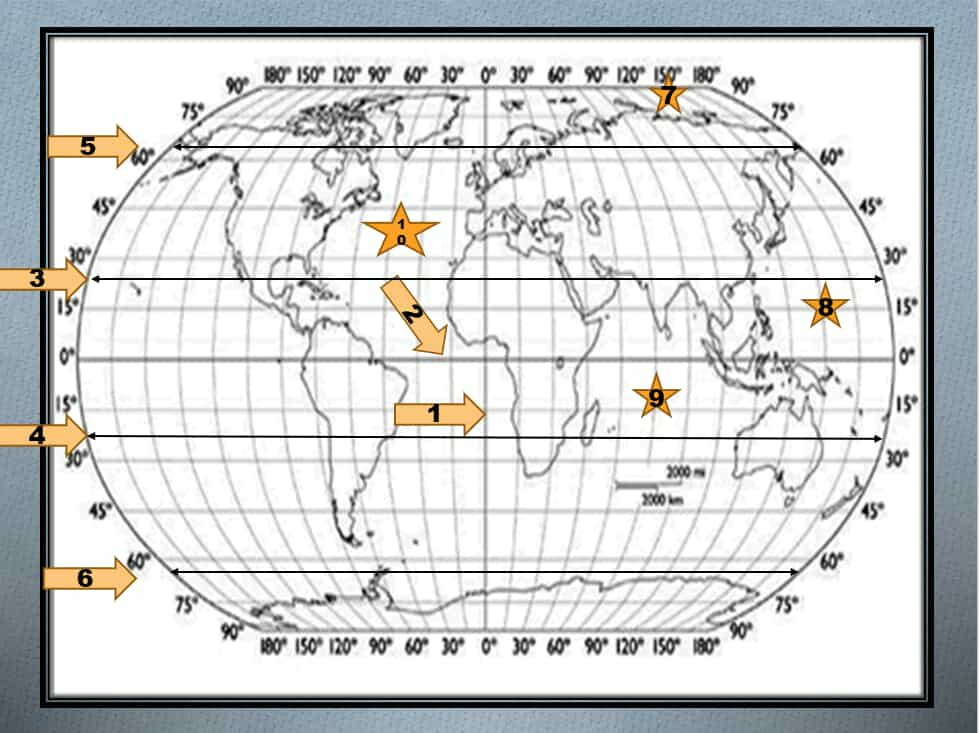 The image is a world map with numbered - A9469eac23f0434cb4c66f09189a5bd8 