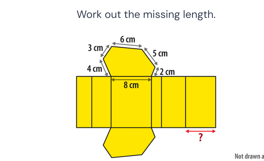 Missing Length Volume Questions Work out the missing length. 6 cm 3 cm 5 cm | StudyX