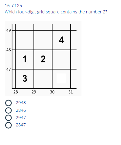 Which four-digit grid square contains the