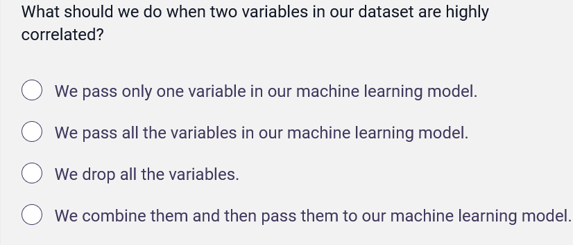 What should we do when two variables in our | StudyX