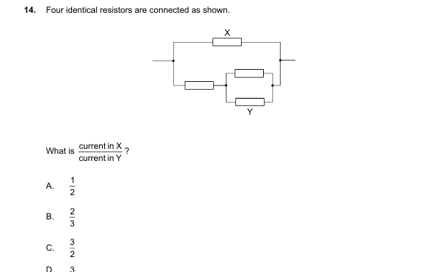 Four identical resistors are connected as | StudyX