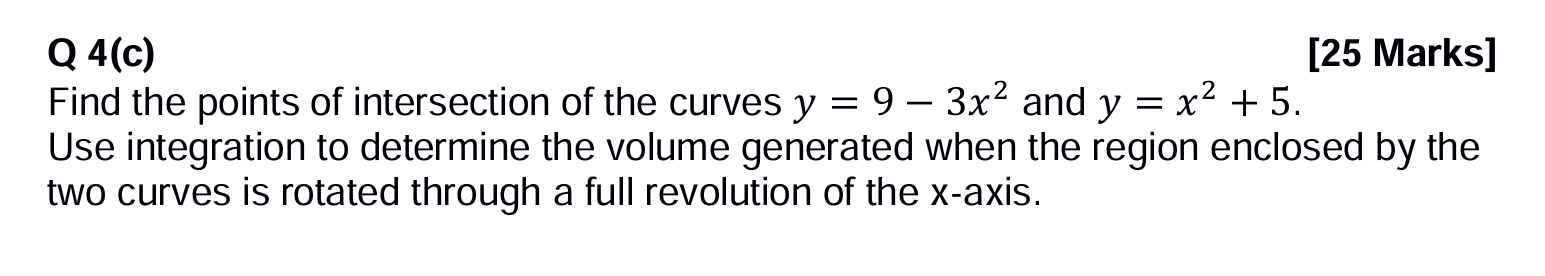 Find the points of intersection of the | StudyX