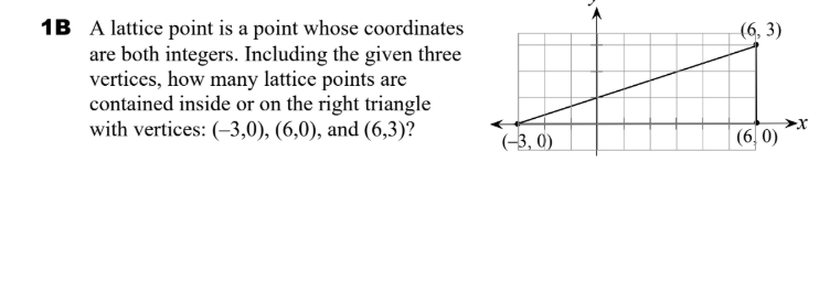 Lattice Point Problem A lattice point is a point whose coordinates | StudyX