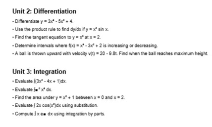 Unit 2: Differentiation * Differentiate | StudyX
