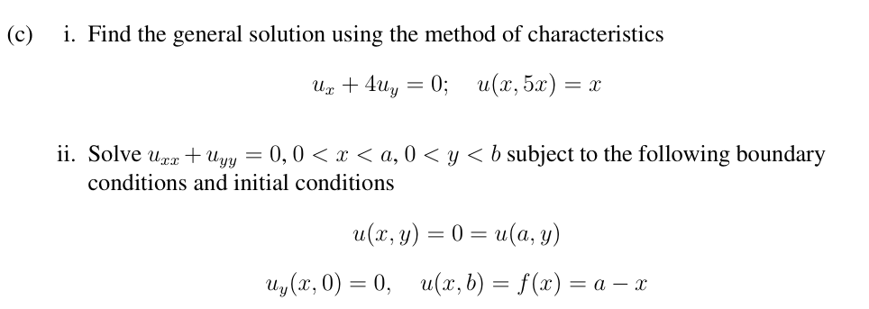 (c) i. Find the general solution using the | StudyX