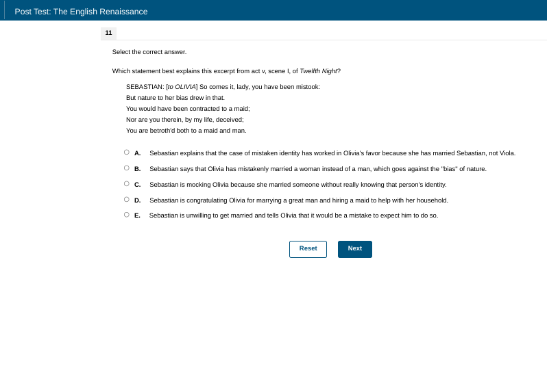 Select the correct answer. Which statement | StudyX