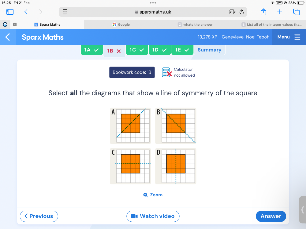 Select all the diagrams that show a line of