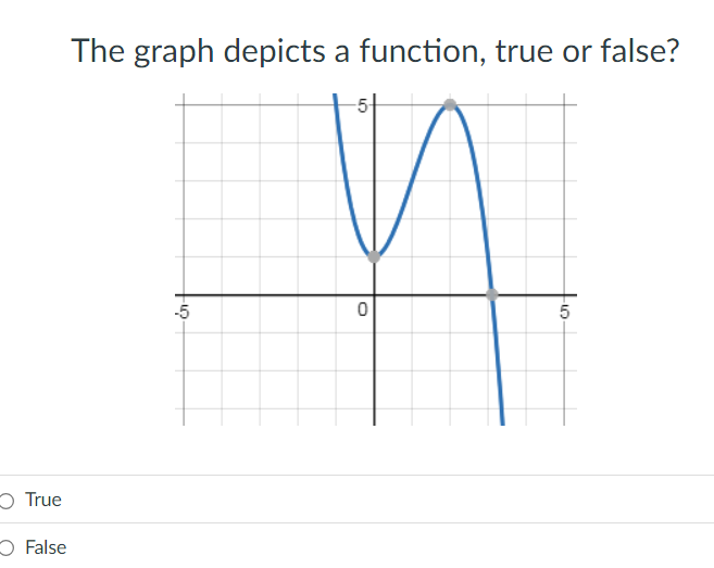 The graph depicts a function true or false | StudyX