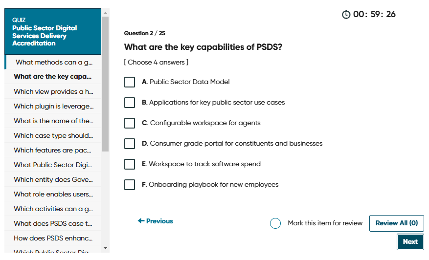 Psds Data Model What are the key capabilities of PSDS Choose | StudyX