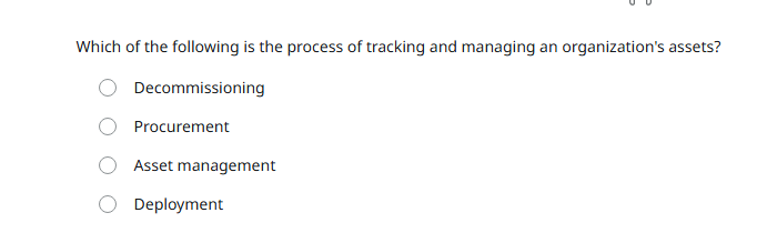 Which of the following is the process of