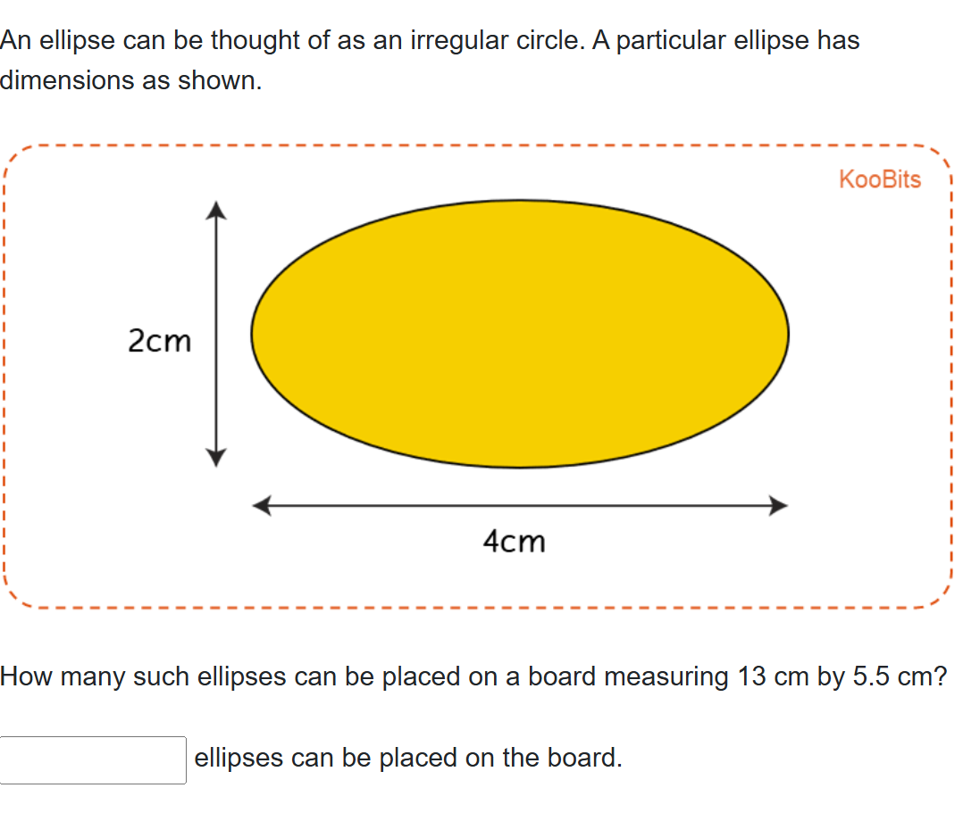An ellipse can be thought of as an irregular | StudyX