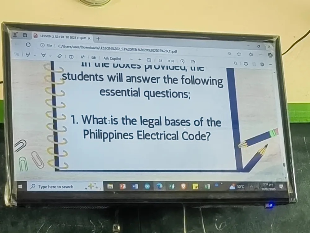 Electro Base Code 1. What is the legal bases of the | StudyX
