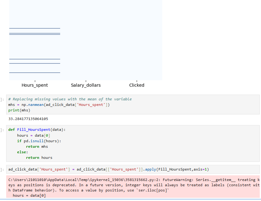 Find the error in the following Python code