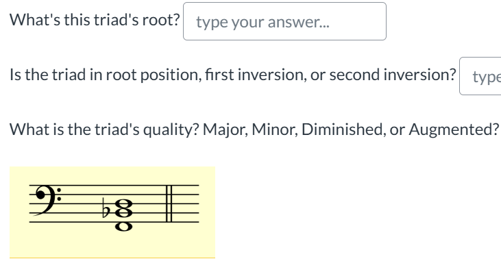 Root Position Inversion What's this triad's root? Is the triad in