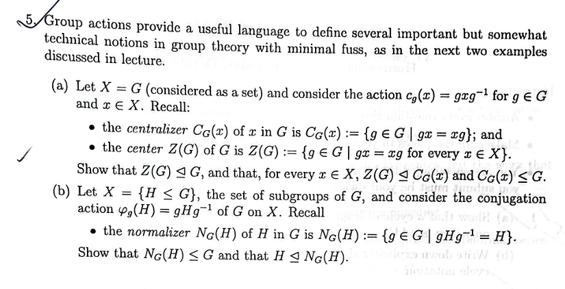 Group actions provide a useful language to