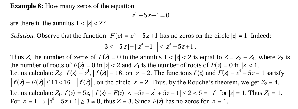 Example 8: How many zeros of the equation