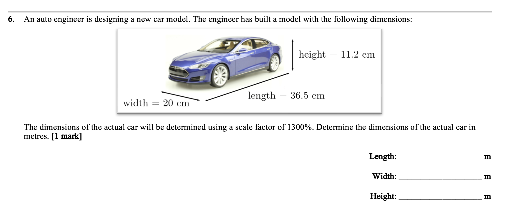Automotive Engineering Design Math An auto engineer is designing a new car
