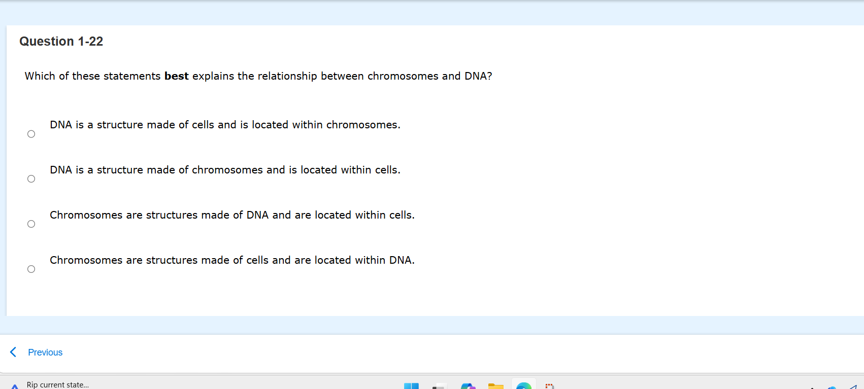 Which of these statements best explains the