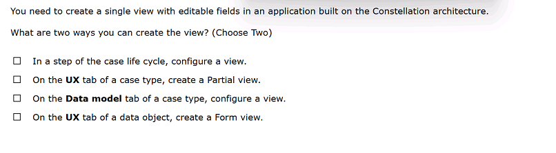 You need to create a single view with | StudyX