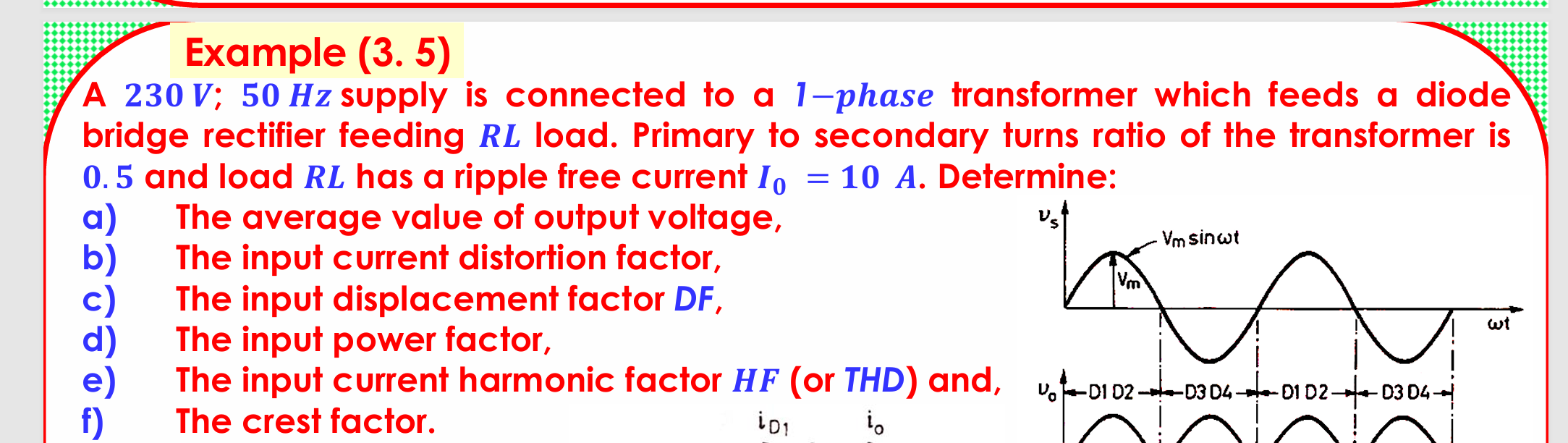 Example (3. 5) A 230 V; 50 Hz supply is | StudyX