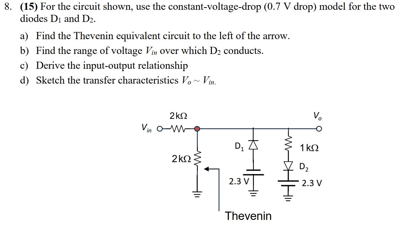 For the circuit shown, use the | StudyX