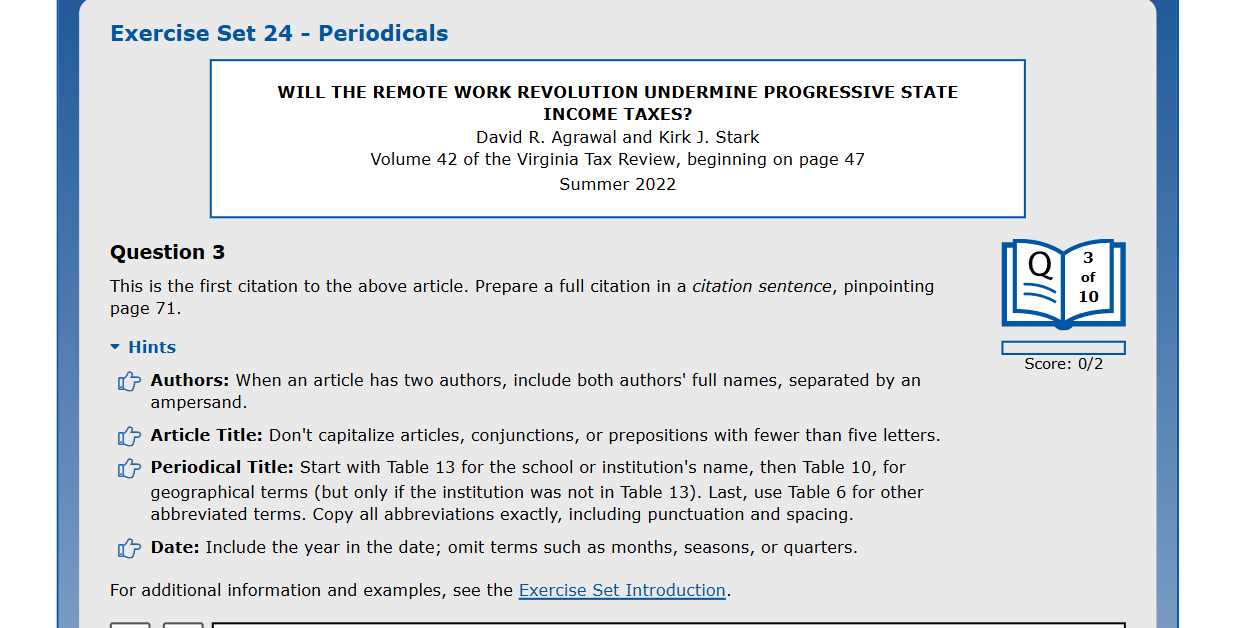 Exercise Set 24 - Periodicals WILL THE | StudyX