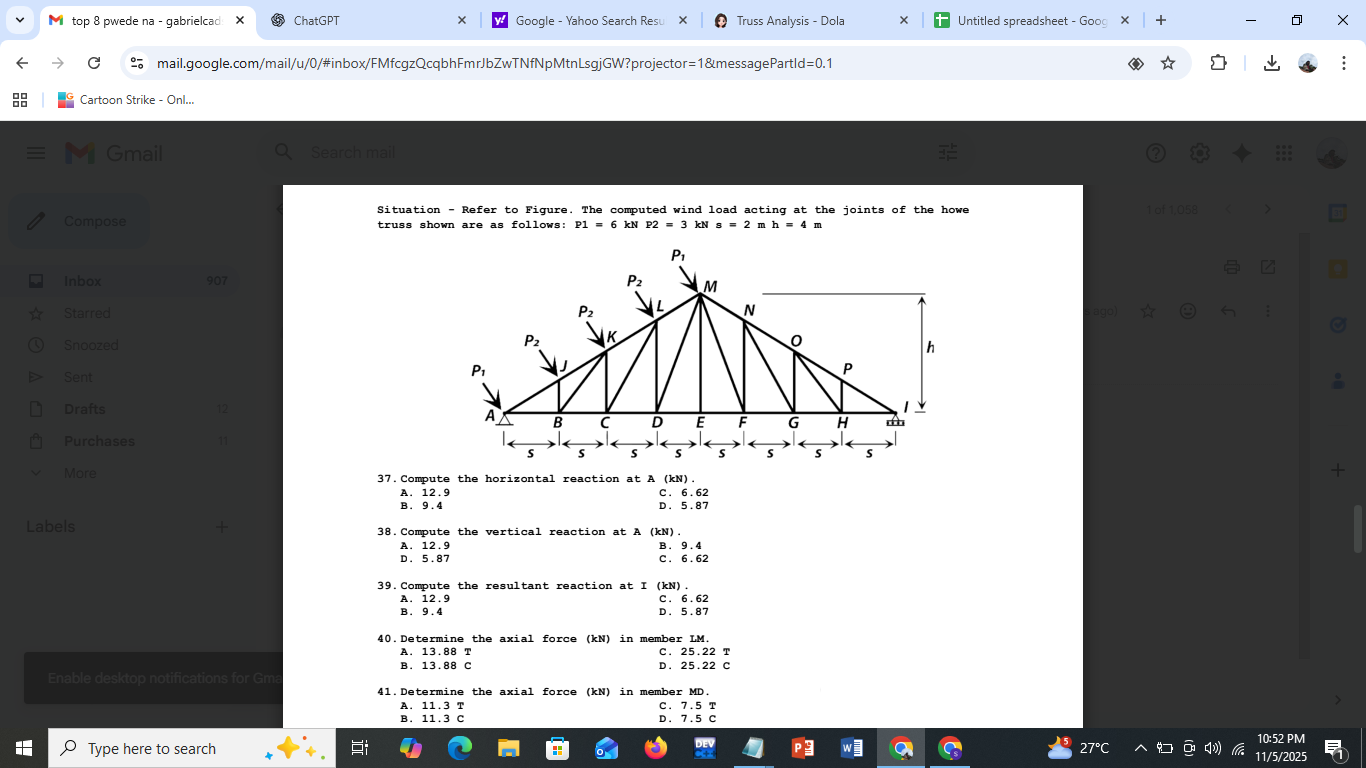 Situation - Refer to Figure. The computed | StudyX