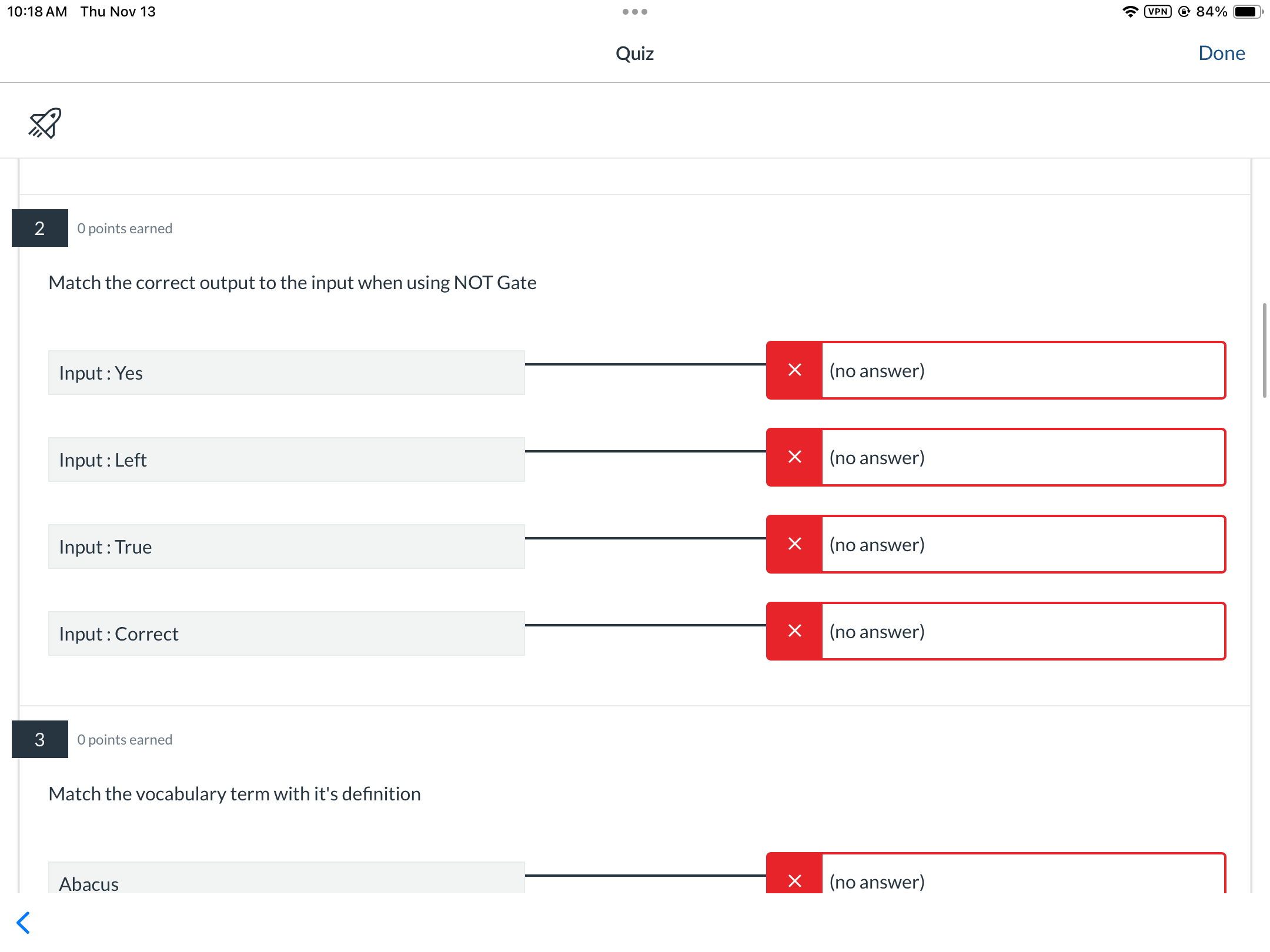 Match the correct output to the input when | StudyX